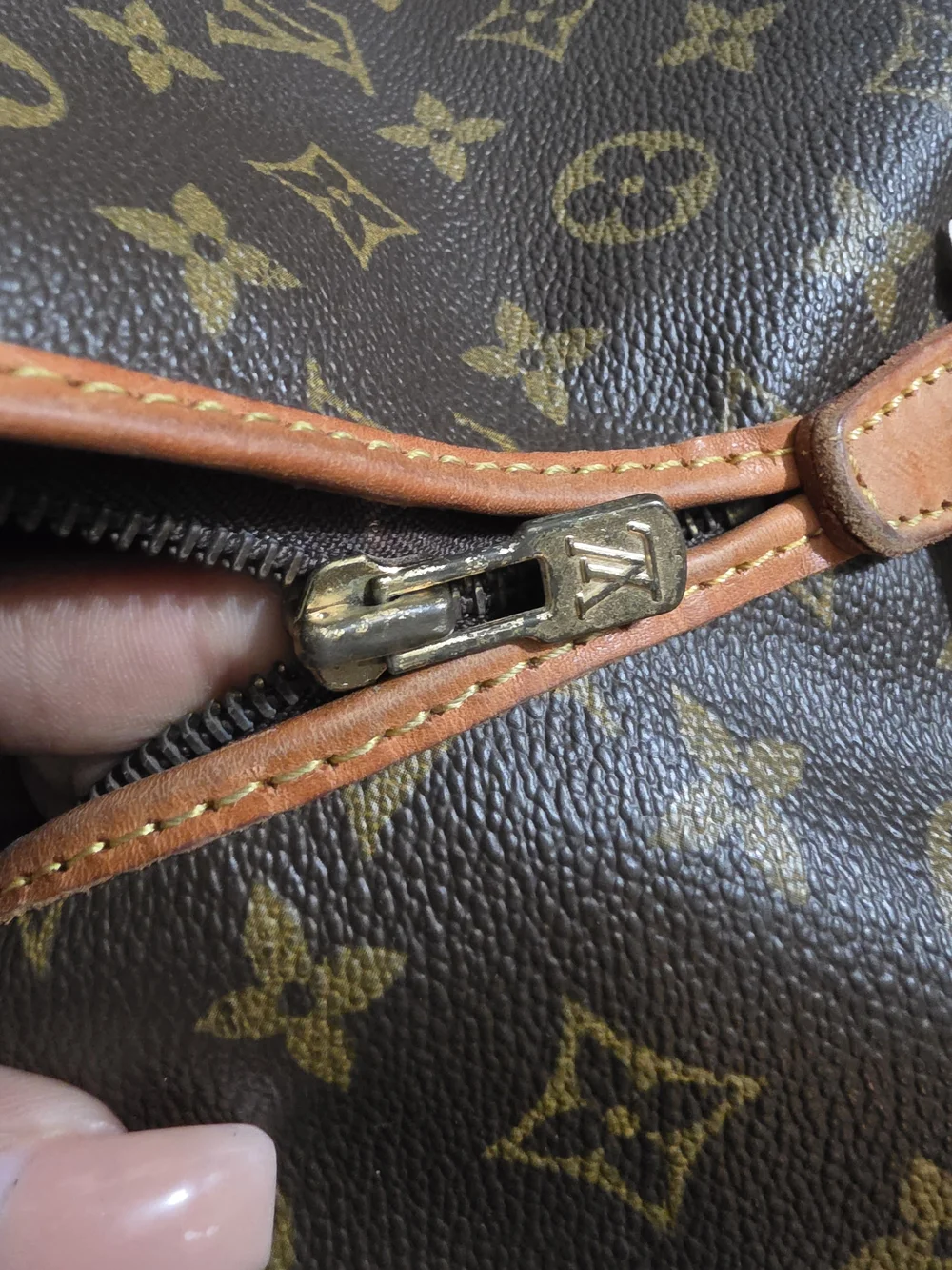 Louis Vuitton Brown Monogram Garment Bag with Tan Trim